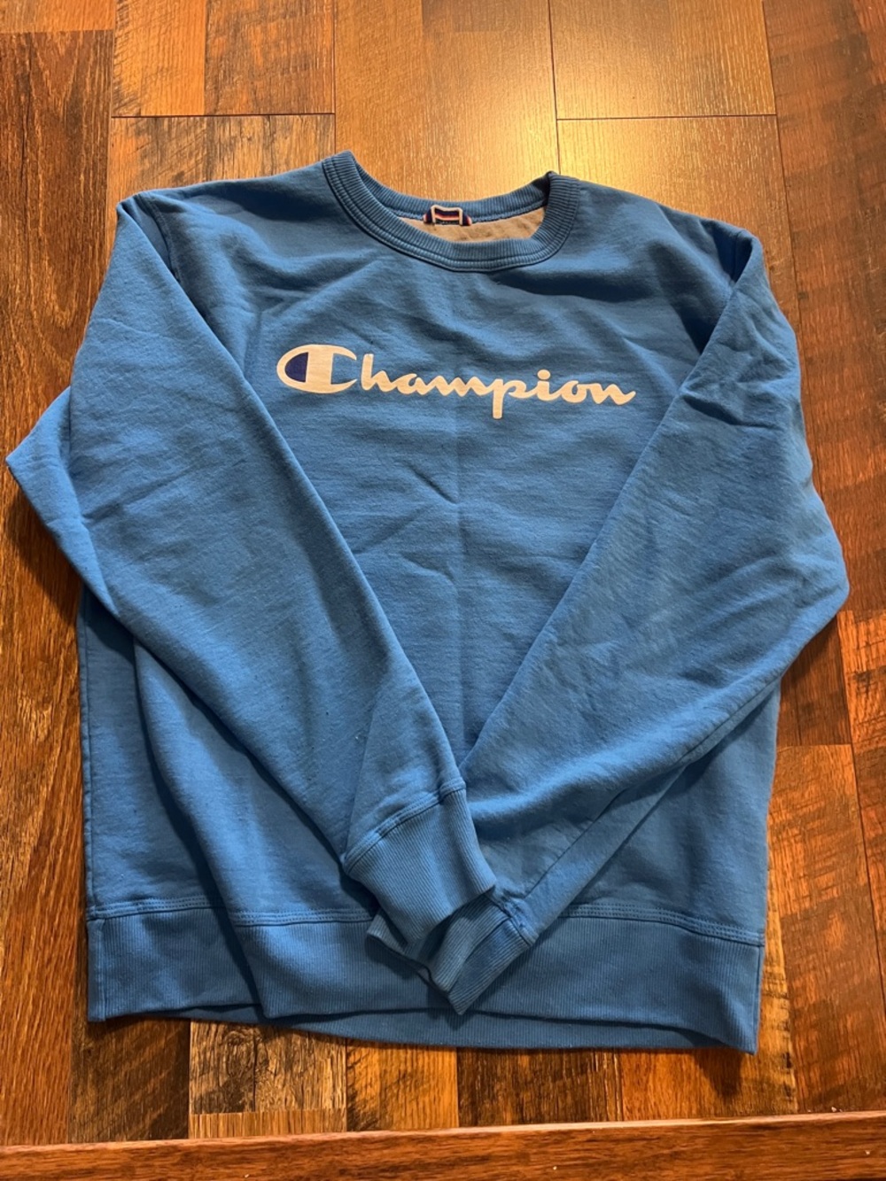 Champion Blue Logo Crewneck Sweatshirt